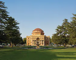 Atascadero City Hall was severely damaged by the San Simeon earthquake in 2003. Reconstruction renewed the buildings stability, Atascadero City Hall was severely damaged by the San Simeon earthquake in 2003. Reconstruction renewed the buildings stability,