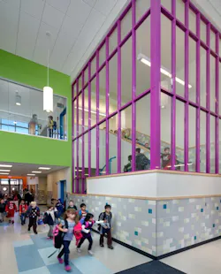 Effective, fun fire-rated egress stairwell. Photo: TGP Effective, fun fire-rated egress stairwell. Photo: TGP