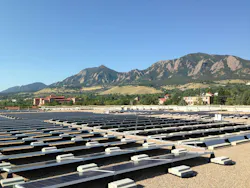 UC Boulder, Coors Event Center 290.44 kW. Photo: Panasonic Eco Solutions UC Boulder, Coors Event Center 290.44 kW. Photo: Panasonic Eco Solutions