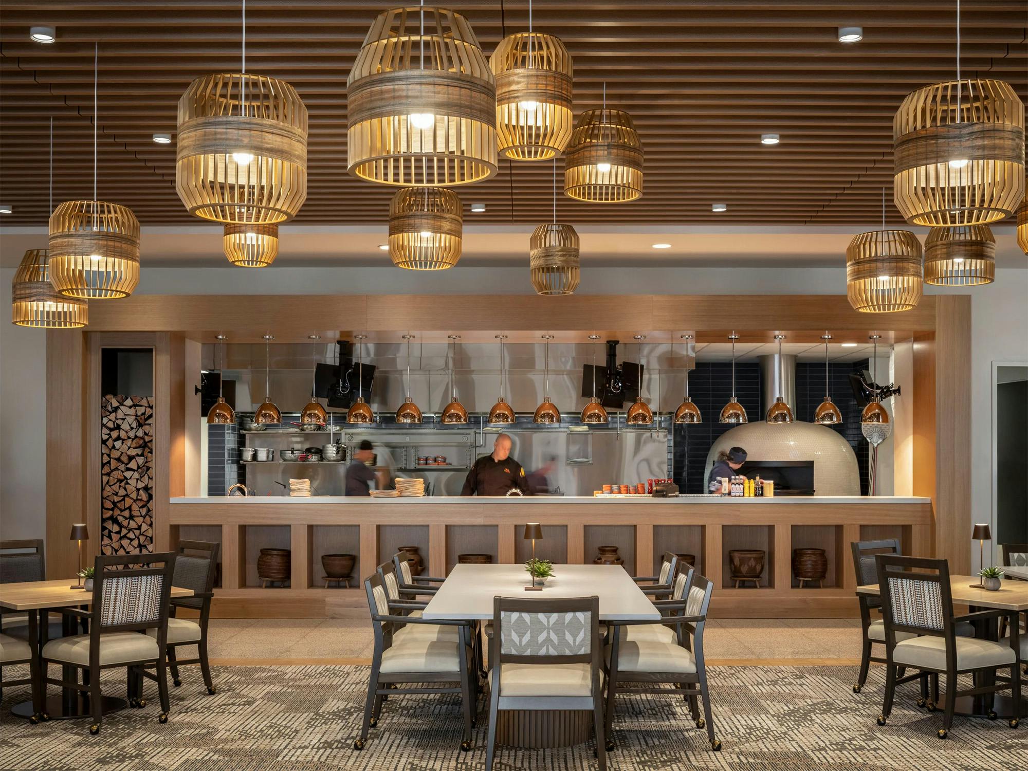 The Indigo Kitchen Dining Room At Inspirata Pointe At Royal Oaks In Sun City, Ariz, Resembles An Urban Destination Restaurant
