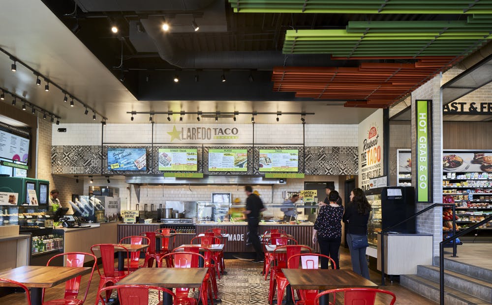 Top 70 Retail Engineering Firms for 2019 7-Eleven Lab Store, dallas, top retail construction firms, photo by Dror Baldinger, FAIA courtesy CallisonRTKL