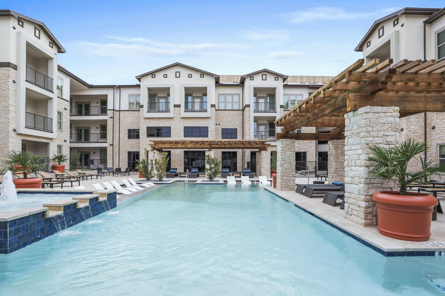 Monaco Apartments in Midland, Texas, designed by HEDK Architects, Connect Structural, and Jordan & Skala Engineers, and built by BC Contracting. Photo: Brian Martin, Hommati