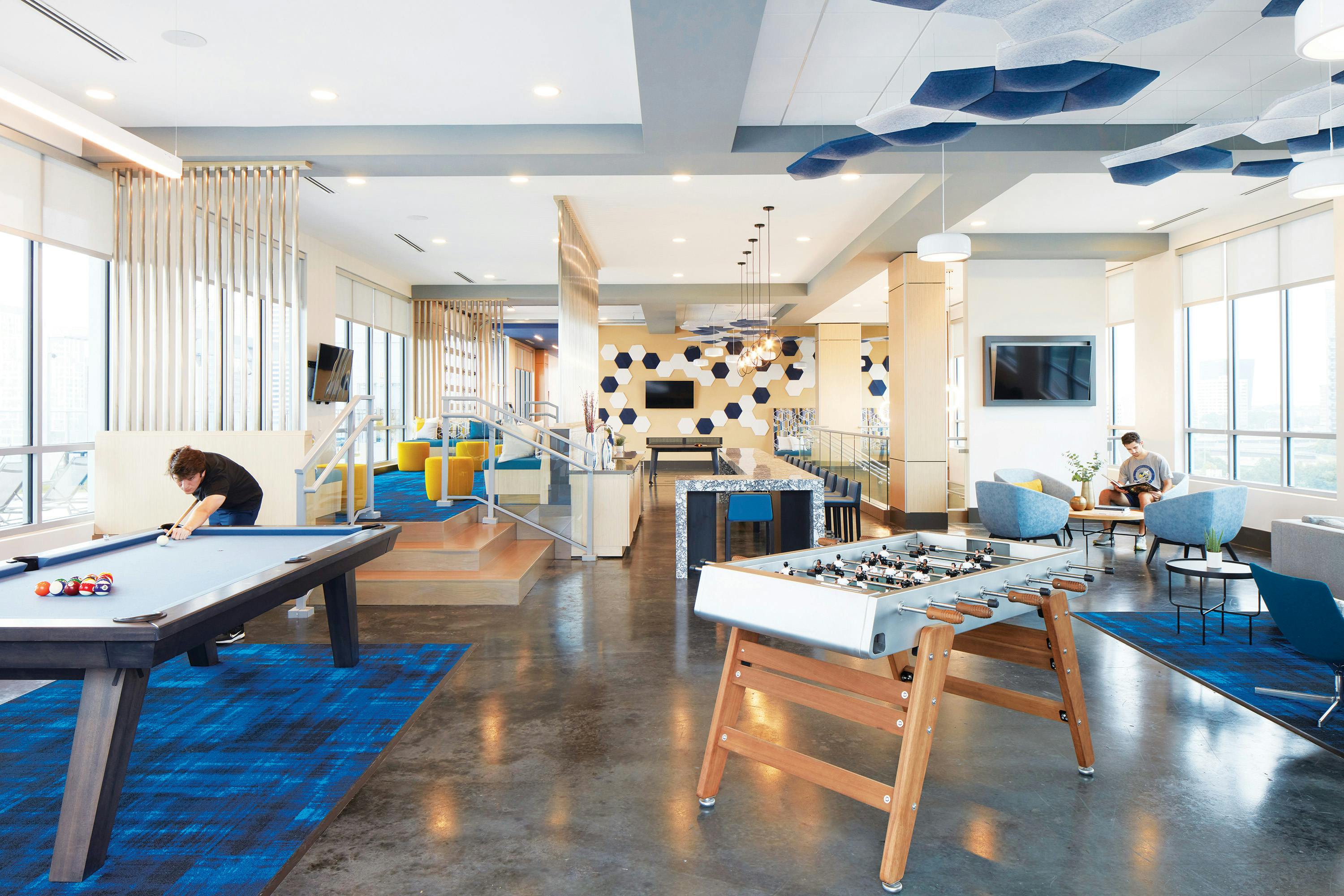 Inspire Atlanta Is The Closest Off Campus Housing To Georgia Tech&mdash;less Than 500 Feet It Offers 42 One Bedroom, 56 Two Bedroom, 109 Four Bedroom, And 32 Five Bedroom Units Photo Credit: Chris Luker Photography