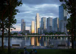 Qianhai Prisma Towers by BIG Bjarke Ingels Group Rendering Atchain Qianhai Prisma Towers by BIG Bjarke Ingels Group Rendering Atchain