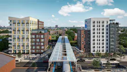 The Phase I And Phase Ii Buildings At 43 Green Bracket The 43rd St Green Line “l” Station In Chicago’s Bronzeville Neighborhood The Phase I And Phase Ii Buildings At 43 Green Bracket The 43rd St Green Line “l” Station In Chicago’s Bronzeville Neighborhood