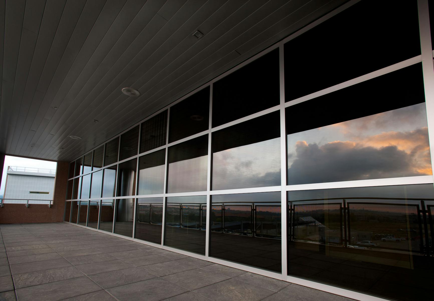 The Self Tinting Heat Activated Filter Allows Solar Heat Into The Building When It Is Desired, Such As On A Sunny Winter Day