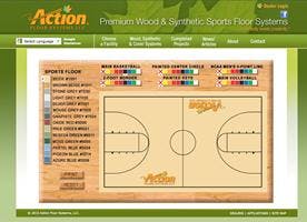 Program allows users to choose from a variety of flooring and line accent colors to create unique floor designs to complement an