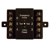 The EDC senses a voltage drop from a regular lighting circuit and automatically turns lights on to full brightness after transfe