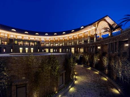 The Mission Hills Volcanic Mineral Springs and Spa, one of the worlds largest spa destinations, is located on the Northern coas