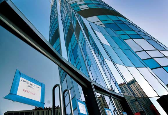 The repair was not proposed as a permanent solution to the building's flaws, but as a way to keep it stable through a larger tri