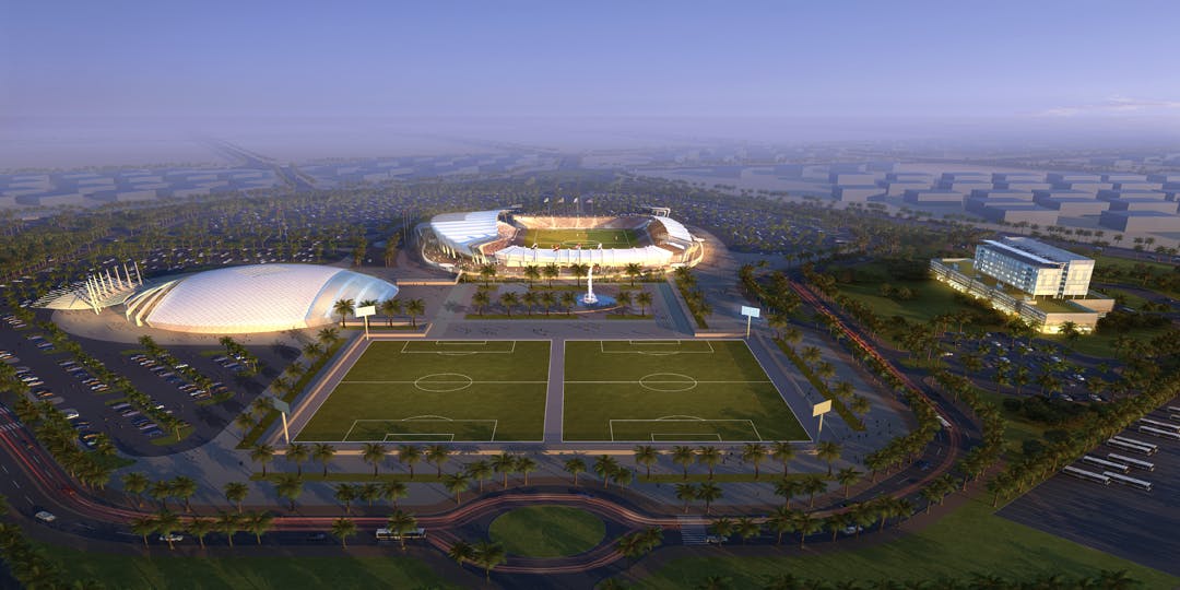 The complex was designed to meet the business and operational goals of a world-class sports and entertainment complex and contri