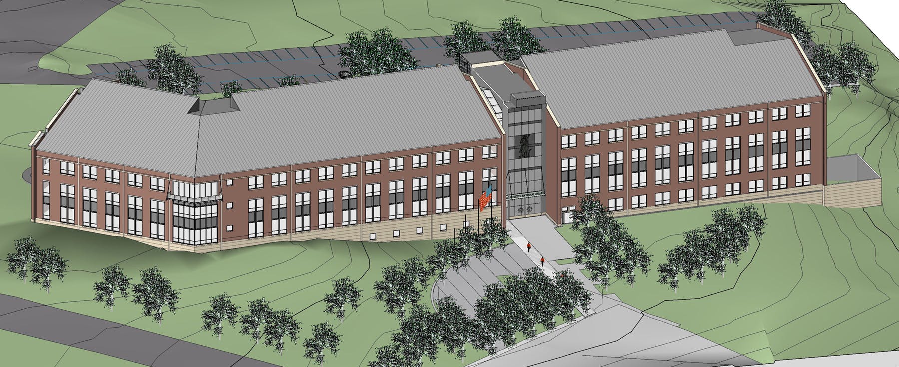 When finished, the four-story, 80,000-sf office building will connect to the existing 193,000-sf facility and is anticipated to