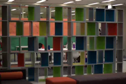 The City Year transformation took place within the short time frame of one week and included a custom designed bookcase, tile ca The City Year transformation took place within the short time frame of one week and included a custom designed bookcase, tile ca