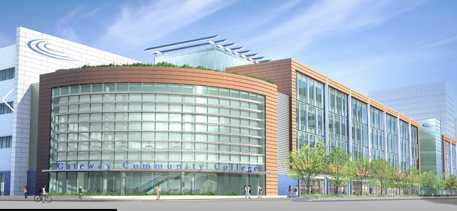 Perkins+Wills design is planned around a multi-story atrium that connects the second, third and fourth levels of the building,