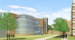 Designed by Heery International and slated to open in October 2014, the four-story, 90,000-sf facility will also include the rec Designed by Heery International and slated to open in October 2014, the four-story, 90,000-sf facility will also include the rec