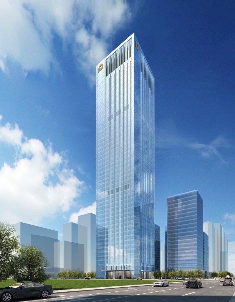 The new signature tower in Shunde will be the tallest structure in the area, at a height of 200 meters, and will be a centerpiec