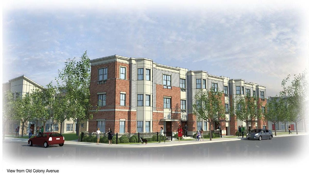 Old Colonys redevelopment is designed to include extensive green building and energy efficient measures and utilize low impact