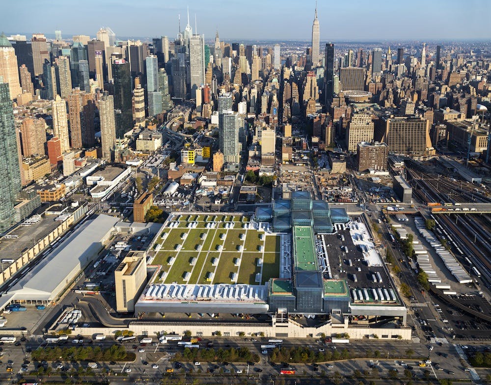 With the renovation, the Javits Center now has the largest green roof in the Northeast, spanning 292,000 sf. Photo: David Sundbe