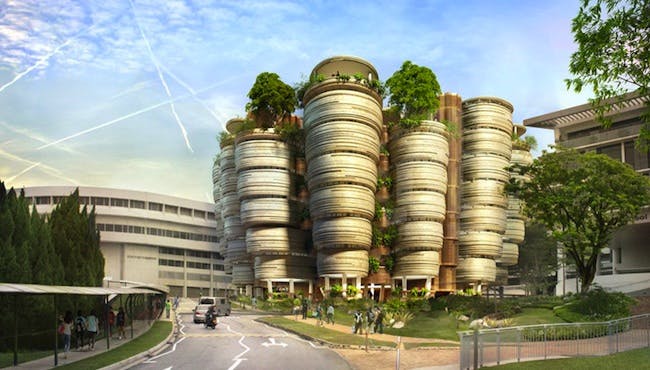 The architects have said that the design is meant to transcend the original purpose of a university building. All renderings cou