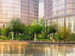 Designed by Pelli Clarke Pelli Architects, the 48-story luxury residential tower is part of a three-tower mixed-use development Designed by Pelli Clarke Pelli Architects, the 48-story luxury residential tower is part of a three-tower mixed-use development