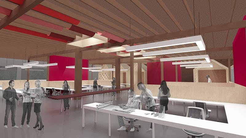 Rendering Of New Office For Nac|architecture, Los Angeles Courtesy Of Nac|architecture