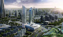 Foster + Partners' proposed design for the Wuhan resort. Renderings: courtesy Jumeirah Group Foster + Partners' proposed design for the Wuhan resort. Renderings: courtesy Jumeirah Group