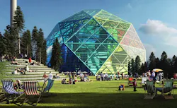 Bjarke Ingels designs geodesic dome for energy production, community use Bjarke Ingels designs geodesic dome for energy production, community use