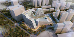 5+design looks to mountains for Chinese transport hub design 5+design looks to mountains for Chinese transport hub design