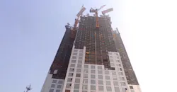 A 57-floor Chinese skyscraper was completed in 19 days A 57-floor Chinese skyscraper was completed in 19 days
