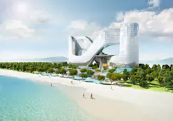 Figure-eight shaped hotel to open around PyeongChang 2018 Winter Olympics Facility Figure-eight shaped hotel to open around PyeongChang 2018 Winter Olympics Facility