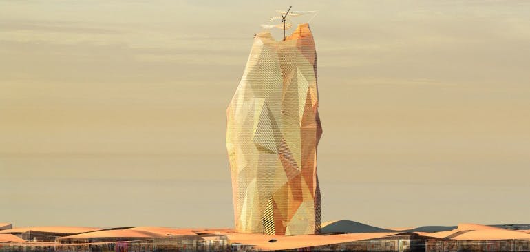Architects propose sustainable &lsquo;vertical city&rsquo; in Sahara