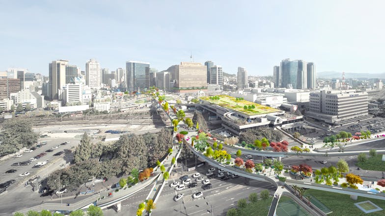 MVRDV Selected to Design High-Line Inspired Park &lsquo;Seoul Skygarden&rsquo;