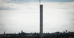 ThyssenKrupp’s rope-free elevator test tower almost ready ThyssenKrupp’s rope-free elevator test tower almost ready