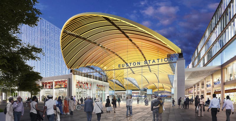 Grimshaw and Arup unveil proposal for London high-speed train station