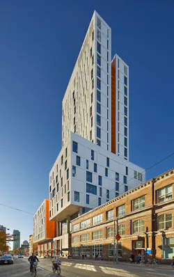 Daphne Cockwell Health Sciences Complex exterior Perkins and Will Daphne Cockwell Health Sciences Complex exterior Perkins and Will