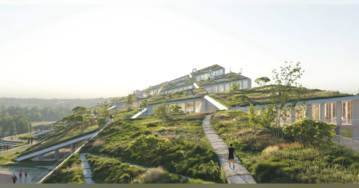 BIG designs new Farfetch HQ on the slopes of Leça River in Porto ...