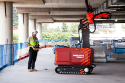 HITT is using Hilti’s Jaibot for repetitive tasks such as drilling anchors HITT is using Hilti’s Jaibot for repetitive tasks such as drilling anchors