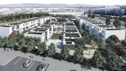 The San Mateo County Navigation Center represents the first built instance of the Office of Charles F. Bloszies’s “Step1” interim supportive housing system The San Mateo County Navigation Center represents the first built instance of the Office of Charles F. Bloszies’s “Step1” interim supportive housing system