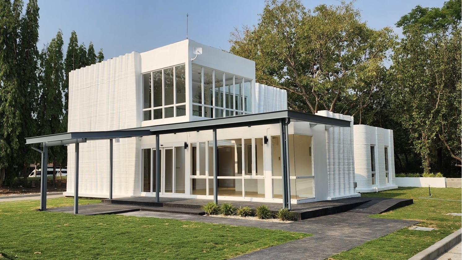 The first 3D-printed medical center in the world, made by SCG in Saraburi, Thailand