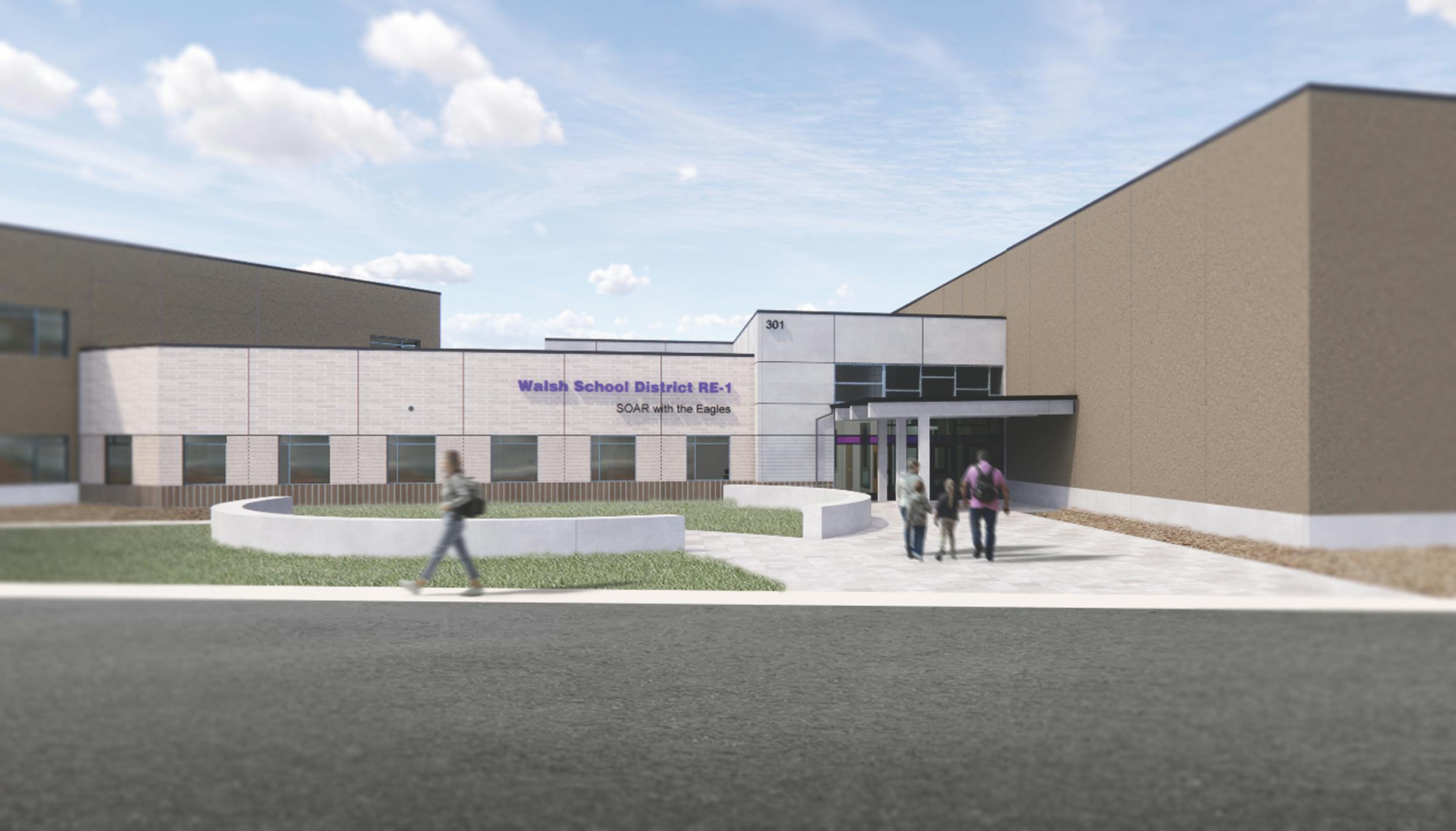 The revival of single-building schools Walsh PK-12 Main Entry