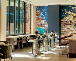 Multifamily lounge book wall Multifamily lounge book wall