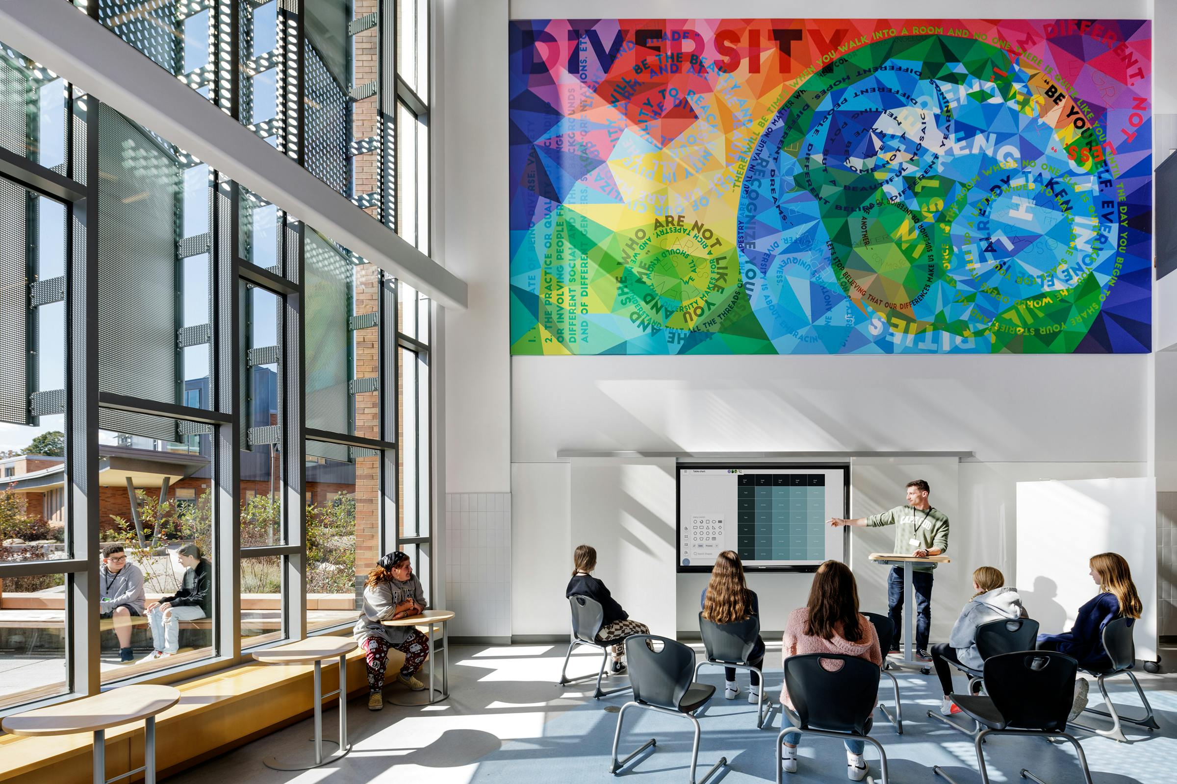 Top 80 K-12 School Engineering Firms for 2023 Pictured: Maria Weston Chapman Middle School, Weymouth, Mass., designed by HMFH Architects Photo: Ed Wonsek, courtesy HMFH Architects