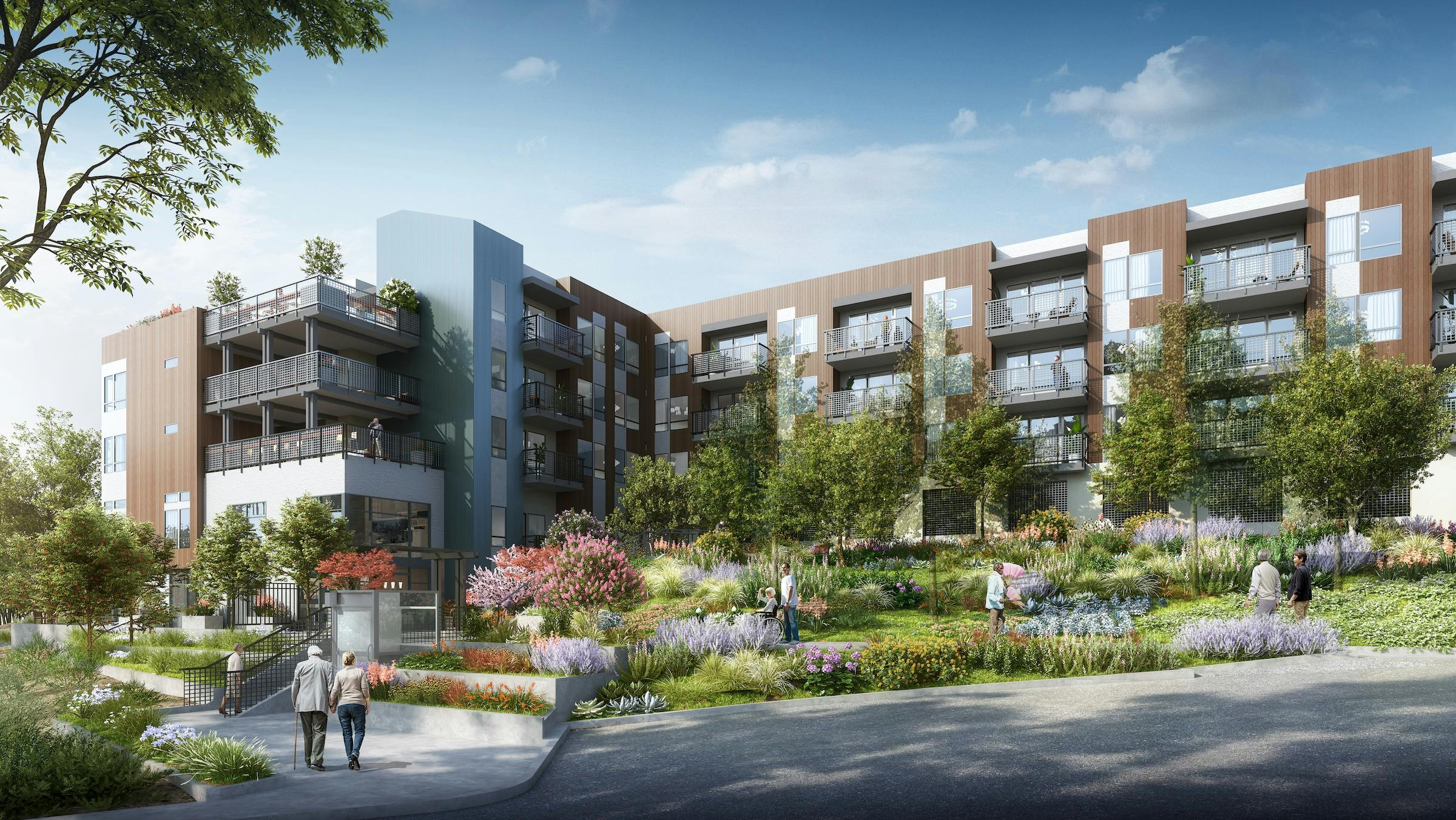 Nestled Into A Hillside, Vista Verde Will Transform An Underutilized Lot Of The Adjacent Church Into A 5 Story, 52 Unit Building