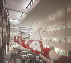 The LMN Architects-designed Clifton Court Hall at the University of Cincinnati brings together seven academic departments to aid in learning and social engagement. Photo courtesy LMN architects The LMN Architects-designed Clifton Court Hall at the University of Cincinnati brings together seven academic departments to aid in learning and social engagement. Photo courtesy LMN architects