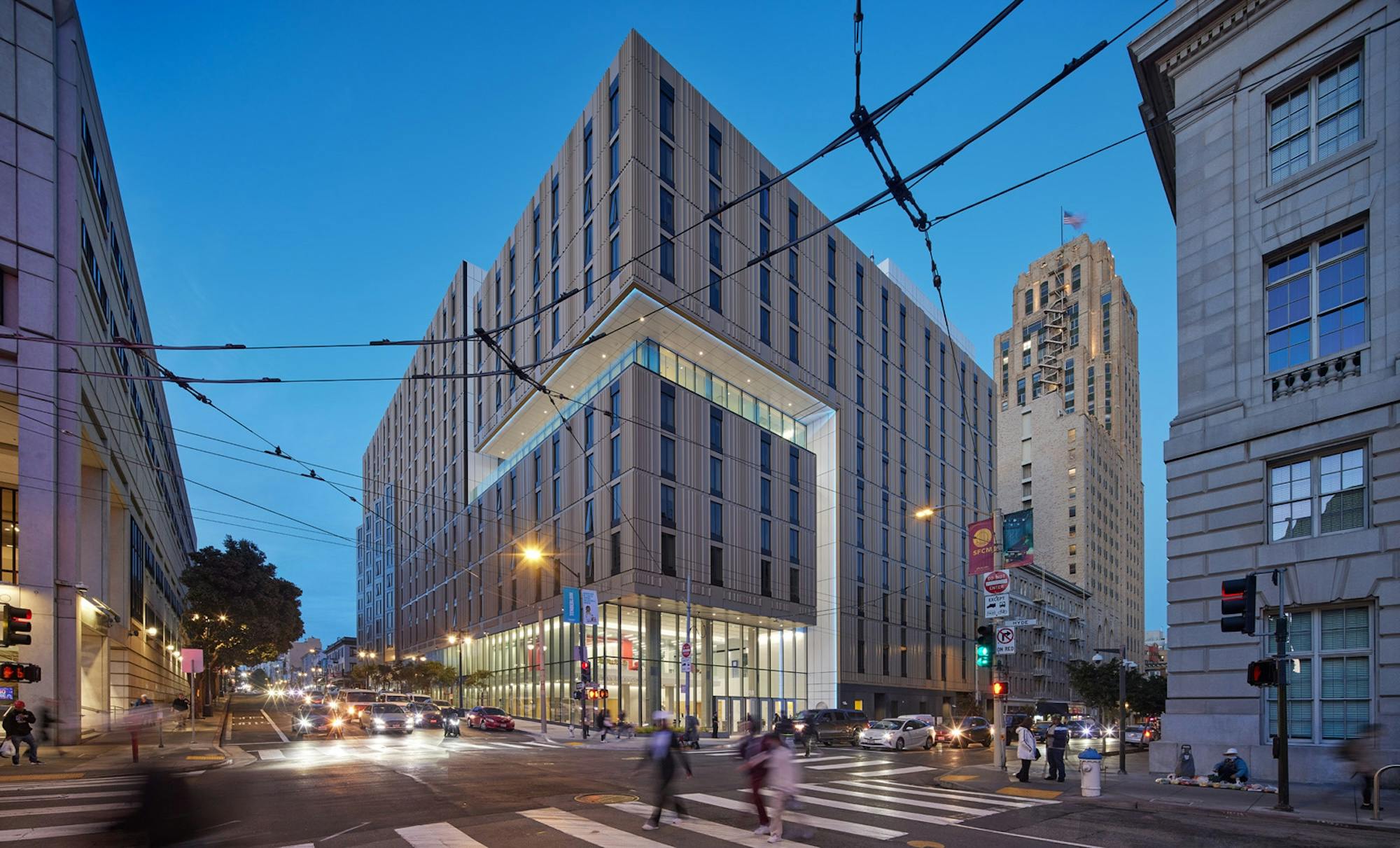 The 656-unit Academe at 198 is the newest addition to UC Law&rsquo;s Academic Village. Photo: Bruce Damonte, courtesy Perkins&Will