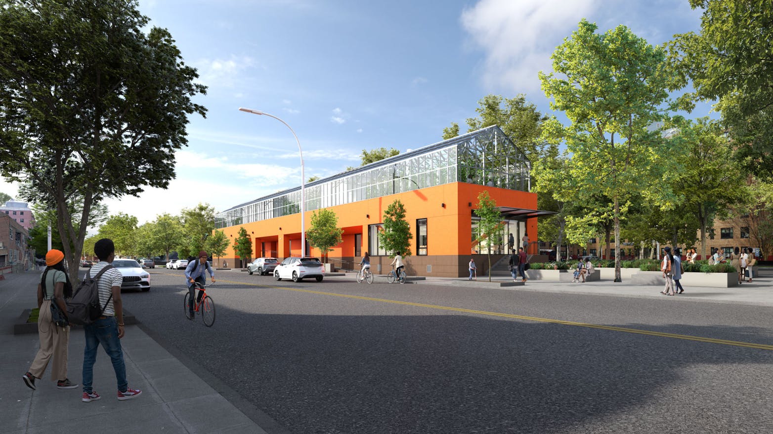 Studio Gang designs agricultural education center for the New York City Housing Authority. Rendering courtesy Studio Gang