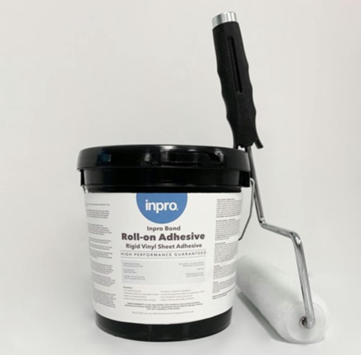 Inpro Bond Roll-on Adhesive speeds up installation of rigid sheet wall protection