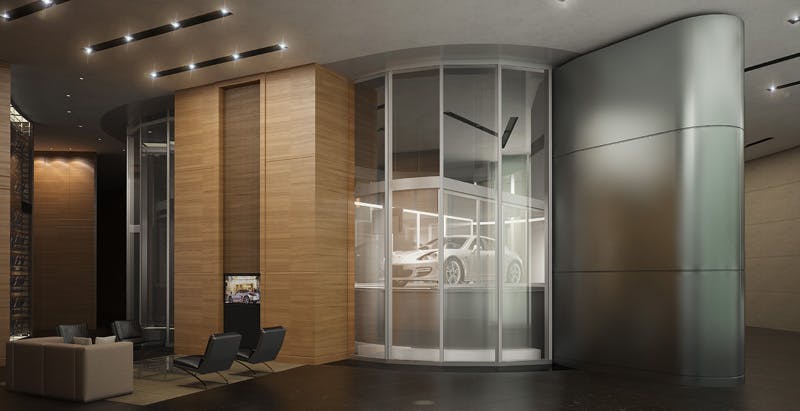 Of Sky Garages and Dezervators: Porsche Design Tower sets a new standard of cool with the help of fire rated glass