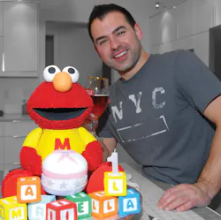 Giordano And His Elmo Cake Giordano And His Elmo Cake