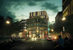 Dudley Municipal Center Ferdinand Corner At Night 20120731 Dudley Municipal Center Ferdinand Corner At Night 20120731